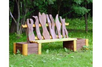 Садовая скамейка с клумбами Собственное производство
