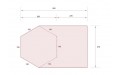 Шестигранная беседка ∅ 3.7 с террасой 3.7x2.7 м, собственное производство